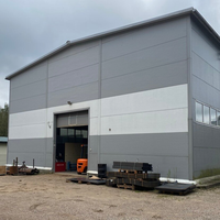 Entrepôt à structure métallique préfabriquée sur mesure, grande structure industrielle en acier à travée libre, bâtiment de stockage