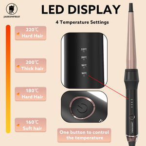 <span class=keywords><strong>Rizador</strong></span> de Pelo Profesional con Revestimiento Cerámico, <span class=keywords><strong>Cónico</strong></span>, 25mm/38mm, Calentador PTC, Pantalla LED, <span class=keywords><strong>Rizador</strong></span> Eléctrico para Uso Doméstico - Product Image 2