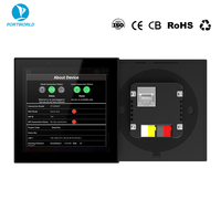 Prise murale intelligente double FR avec écran tactile en verre WIFI 157 mm, commande via l'application Smart Life, 240V, directement de l'usine