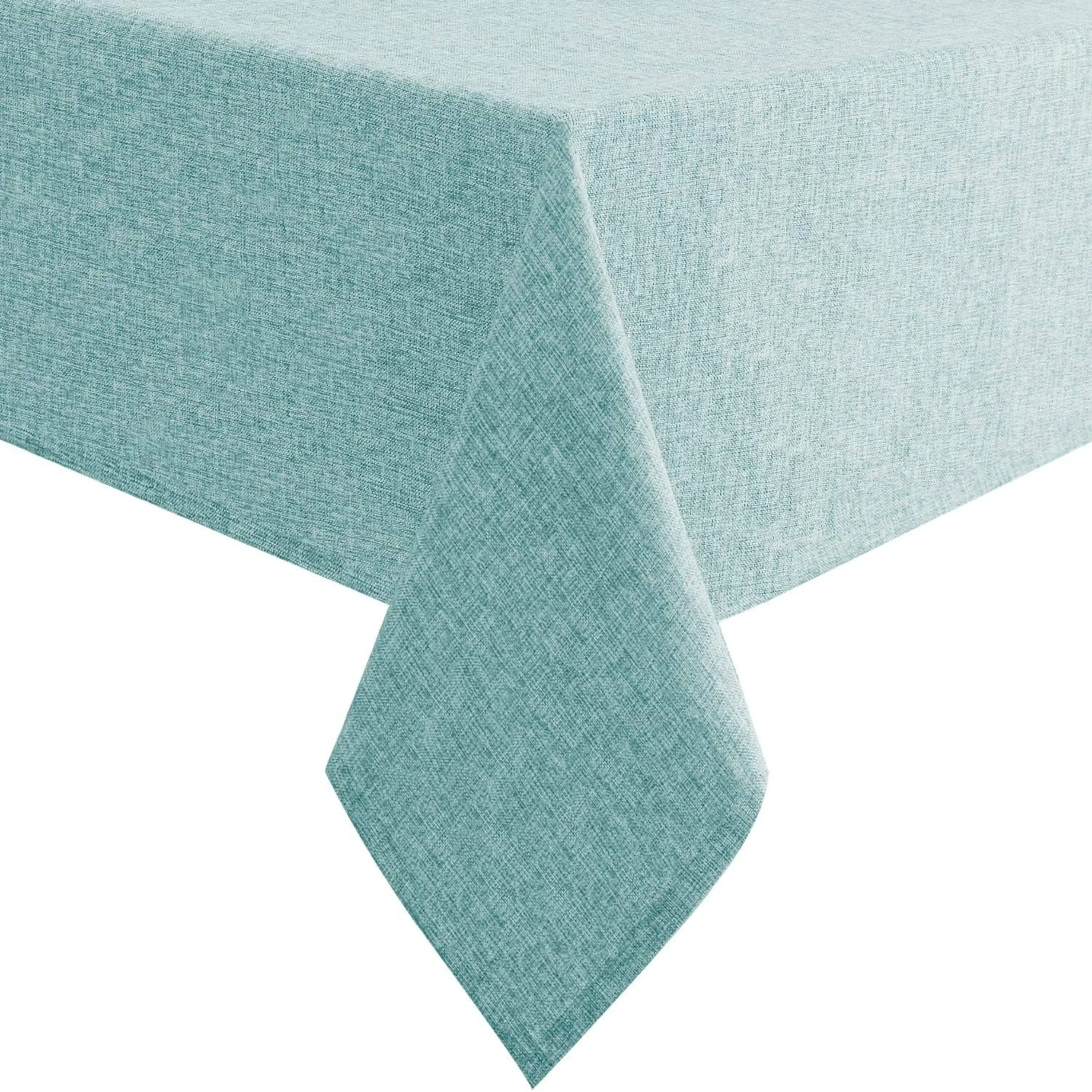 Skymoving nouvelle vente chaude infroissable et résistant aux taches lavable 150gsm Polyester nappe nappe en lin