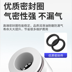 <b>Quick</b> <b>Connector</b> Pneumatic Coupling 4MM 6MM 8MM 10MM 12MM 14MM 16MM PE PV PU PZA PK White PBT Plastic For Air Hose - Product Image 5