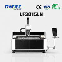 Machine de découpe laser pour tôles métalliques de 1500W 3015, épaisseur 10mm, fibre numérique AI 3 axes CNC haute vitesse automatique 12mm