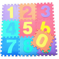 Tapis de puzzle en mousse EVA souple avec lettres et chiffres pour l'apprentissage précoce des enfants