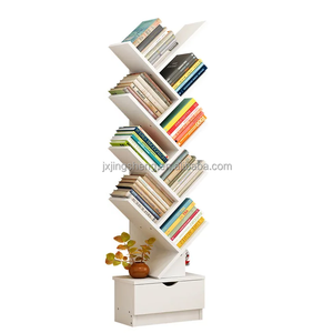 Moderno ufficio di lusso sala studio biblioteca verticale modelli industriali display legno <span class=keywords><strong>mdf</strong></span> book rack bookshelf - Product Image 1