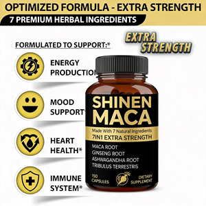 शाकाहारी सेक्समैक्स ऊर्जा पुरुषों के लिए माका कैप्सूल कार्बनिक ब्लैक मैका रूट कैप्सूल - Product Image 3
