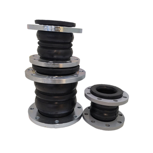 ข้อต่อขยายยางหน้าแปลนแรงดันสูงทำจากสแตนเลสลูกบอลสองชั้นยืดหยุ่นและดูดซับแรงกระแทกสำหรับท่อ1ชิ้น - Product Image 2