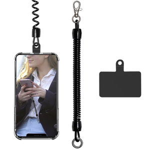 <span class=keywords><strong>Cordon</strong></span> anti-perte pour téléphone portable avec ressort, clip pour coque de téléphone, <span class=keywords><strong>cordon</strong></span> de poignet, sangle de <span class=keywords><strong>cou</strong></span> rembourrée - Product Image 1