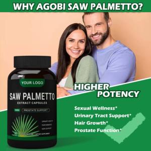 Cápsulas de extracto de Saw Palmetto 25% 40% Ácido graso Suplemento antifatiga inmune para adultos Cápsulas de Saw Palmetto - Product Image 4
