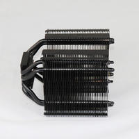 Factory Custom Double Tower Laptop CPU Cooling Aluminum Heat Sink Black Computer Processor Cooler Fans & Cooling Product
