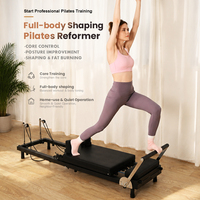 Lit de Pilates pliable, machine de Pilates Reformer professionnelle, système de cordes réglables, main courante multi-positions, équipement de Pilates à domicile