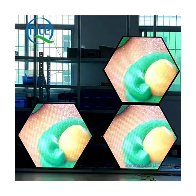 Panneau vidéo Hexagonal LED, p6, P2, P2.5, P3, P4, peut servir de veilleuse