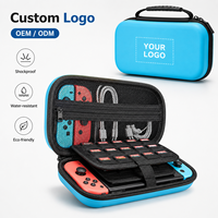 Étui de rangement pour console de jeu en EVA personnalisé, grande capacité, coque rigide, sac de transport avec emplacements pour cartes de jeu, organisateur d'accessoires, OEM ODM