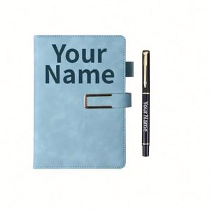 Factory Price Personalized Custom Leather Hardcover A5 Minimalist Textured Thread Sewing Bound 80 Sheets <b>Journaling</b> Notebook Pen - Product Image 1
