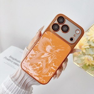 เคสโทรศัพท์มือถือเคลือบเงาหรูหรา ลายผีเสื้อ สำหรับ iPhone 17 16 15 14 Pro Max ป้องกันการกระแทก พร้อมกลิตเตอร์ - Product Image 5