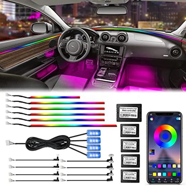 Factory Price Universal Atmosphere 256 Color LED Ambient Light Car Interior Decoration Lighting for Cars