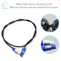 Équipement d'éclairage de scène, câbles d'alimentation DMX AC Powercon, câbles d'alimentation entrants et sortants et câbles DMX