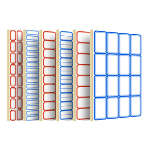<span class=keywords><strong>Étiquette</strong></span> <span class=keywords><strong>de</strong></span> nom d'autocollant adhésif réutilisable brillant <span class=keywords><strong>de</strong></span> vente directe d'usine <span class=keywords><strong>étiquette</strong></span>s simples colorées - Product Image 1