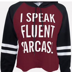 Sudadera con capucha estampada multicolor de algodón 100% para mujer, Top corto bordado de talla grande, Material de lana, temporada de otoño - Product Image 6