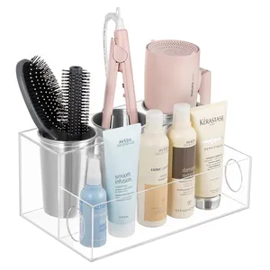 Hair Tool Organizer Acrylic Hair Styling Tools Organizer Blow Dryer Holder Caddy Storage for Hair Brush