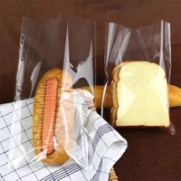 Tas roti Sandwich makanan ringan kelas Polybag plastik transparan kustom