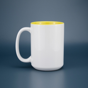 Personalizzato 15oz sublimazione in bianco in ceramica colore interno campo tazza tazza fai da te con il tuo LOGO <span class=keywords><strong>foto</strong></span> immagini rivestite regali stampati - Product Image 3
