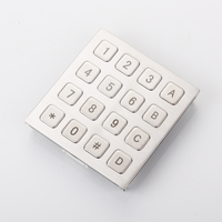 Clavier en acier inoxydable robuste et résistant à l'usure à 16 touches, personnalisé en gros, pour la commande de machines d'automatisation industrielle