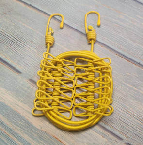 Tendedero de Ropa Retráctil de Metal Portátil para Viajes al Aire Libre con 12 Pinzas para Secar Ropa, Camping - Product Image 2