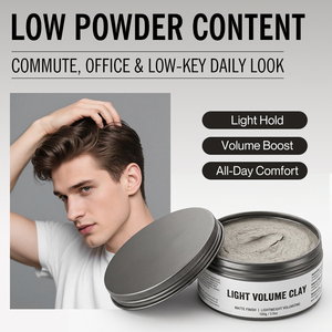 Cire coiffante mate légère personnalisable avec logo, à base d'<span class=keywords><strong>eau</strong></span> et de cire d'abeille, pour hommes, sans huile minérale, confort toute la journée - Product Image 1