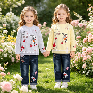 Abbigliamento per bambini di Autunno della molla <span class=keywords><strong>Vestiti</strong></span> Delle Ragazze 2pcs Set Di Natale Outfits Per Bambini <span class=keywords><strong>Vestiti</strong></span> Del Bambino Vestito Per Le Ragazze Che Coprono Gli Insiemi - Product Image 1