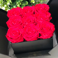 Jede Liebe konservierte Rosen in einer Box Personal isierte Black Box Jubiläums geschenke Geburtstag Blumen Rose Blumen kasten bereit zu versenden