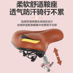 Bicicleta híbrida Pentax de 26 pulgadas con cuadro de aleación de aluminio y cesta para mujeres y adultos, para uso diario. - Product Image 3