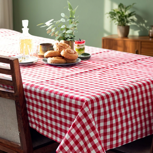 Soft Cotton Modern <b>Square</b> Embroidered Woven Wrinkle Free <b>Tablecloth</b> Eco-Friendly Premium Dining Cover Custom Size Color OEM - Product Image 1