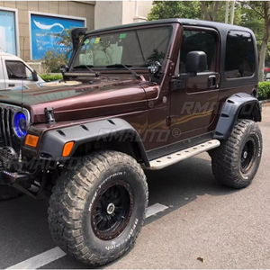 Pour Jeep Wrangler TJ : Garnitures d'ailes de roue, kit carrosserie pour sourcils de roue, élargisseurs d'ailes, pièces extérieures - Product Image 3