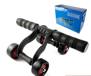 CHENGMO SPORTS entrenador muscular AB rodillo de rueda equipo de gimnasio en Casa 4 ruedas rueda abdominal saludable con rodillera y pastillas de freno - Product Image 6