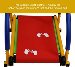 Tapis de course de mode personnalisé petits enfants colorés Body Fit Sport tapis de course enfants jouent tapis de course non motorisé avec poignées - Product Image 6