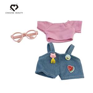 Juguete suave a rayas de 17cm, <span class=keywords><strong>muñeca</strong></span> de moda, <span class=keywords><strong>ropa</strong></span> de poliéster y suéter, sombrero, colgante, accesorios de <span class=keywords><strong>ropa</strong></span> para bebés - Product Image 6