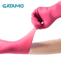 G53 Rouge 100 Pcs Boîte Ce Gants de nettoyage de sécurité Guantes De Nitrilo Gants d'examen jetables sans poudre Gants en nitrile