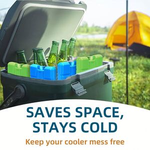 Professional Wholesale Customized Reusable Durable PE Ice Cubes for Beverage <b>Cooling</b> Outdoor Picnic Square Ice Brick - Product Image 6