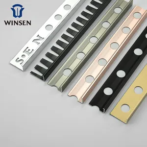 Kualitas terbaik disesuaikan menawarkan Modern Schluter Tile Trim L bentuk aluminium tepi lurus pemangkasan