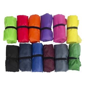 Reusable Shopping <b>Bag</b> <b>Foldable</b> Tote <b>Bag</b> 38cm Lightweight Nylon Roll Up Grocery <b>Bag</b> Farmers Market <b>Beach</b> Travel Eco <b>Bag</b> 12 Colors - Product Image 3