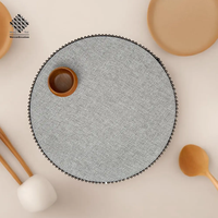 Set de table écologique en perles, résistant à la chaleur, antidérapant, pour la table à manger