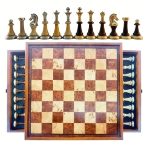 Juego de Ajedrez de Madera de Lujo de Alta Calidad en Oferta, 38*38cm, Ecológico, con Diseño de Cajón para Niños - Product Image 3