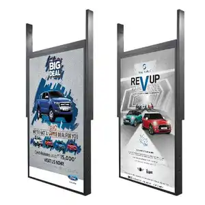 21,5 Zoll verfügbar Lcd Digital Signage und Displays mit LED Light Box Double Side Display Window Shop Player