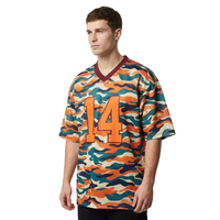 Camisetas y Sudaderas de Malla de Poliéster de Alta Calidad, Diseño Personalizado OEM de XUCHANG, Camisetas de Gran Tamaño con Estampado de Camuflaje para Hombre