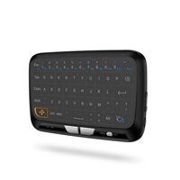 Hostrong 2.4Ghz Mini clavier sans fil plein écran Air Mouse Touchpad Rechargeable Télécommande H18