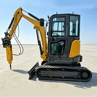 Livraison gratuite SHANTUI 27SR Mini-excavatrice de 2,7 tonnes avec moteur Kubota, flèche pivotante et cabine climatisée