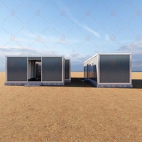 Vente en gros de maisons préfabriquées personnalisées à montage rapide de 20 pieds 40 pieds Facile à transporter Conteneur plat Maison de chantier pour bureaux pour l'Arabie saoudite