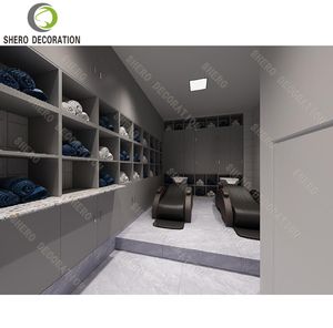 Diseño minimalista para barbería, estación de espejo personalizada y duradera para peluquería, gabinetes de exhibición para salón, muebles de barbería en venta - Product Image 3