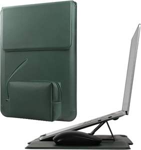 Funda para Portátil con Soporte y Alfombrilla para Ratón, Funda Protectora de Cuero para Portátil de 15-16 Pulgadas para <span class=keywords><strong>MacBook</strong></span> Pro <span class=keywords><strong>Air</strong></span> 13 15 Pulgadas, Venta al por Mayor OEM/ODM/Marca Privada - Product Image 1