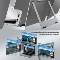 Moniteur portable triple 18,5 pouces, écran d'ordinateur en gros, usine ODM, extension d'écran 1920*1080P IPS FHD pour ordinateur portable et gaming